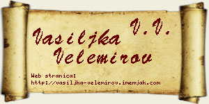 Vasiljka Velemirov vizit kartica